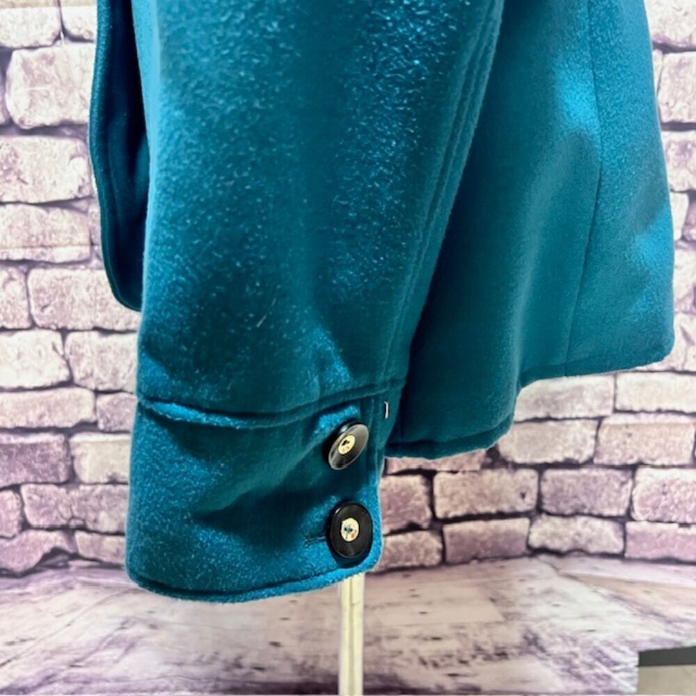 George Teal Button Down Double Breasted Jacket Size M - Picture 5 of 7